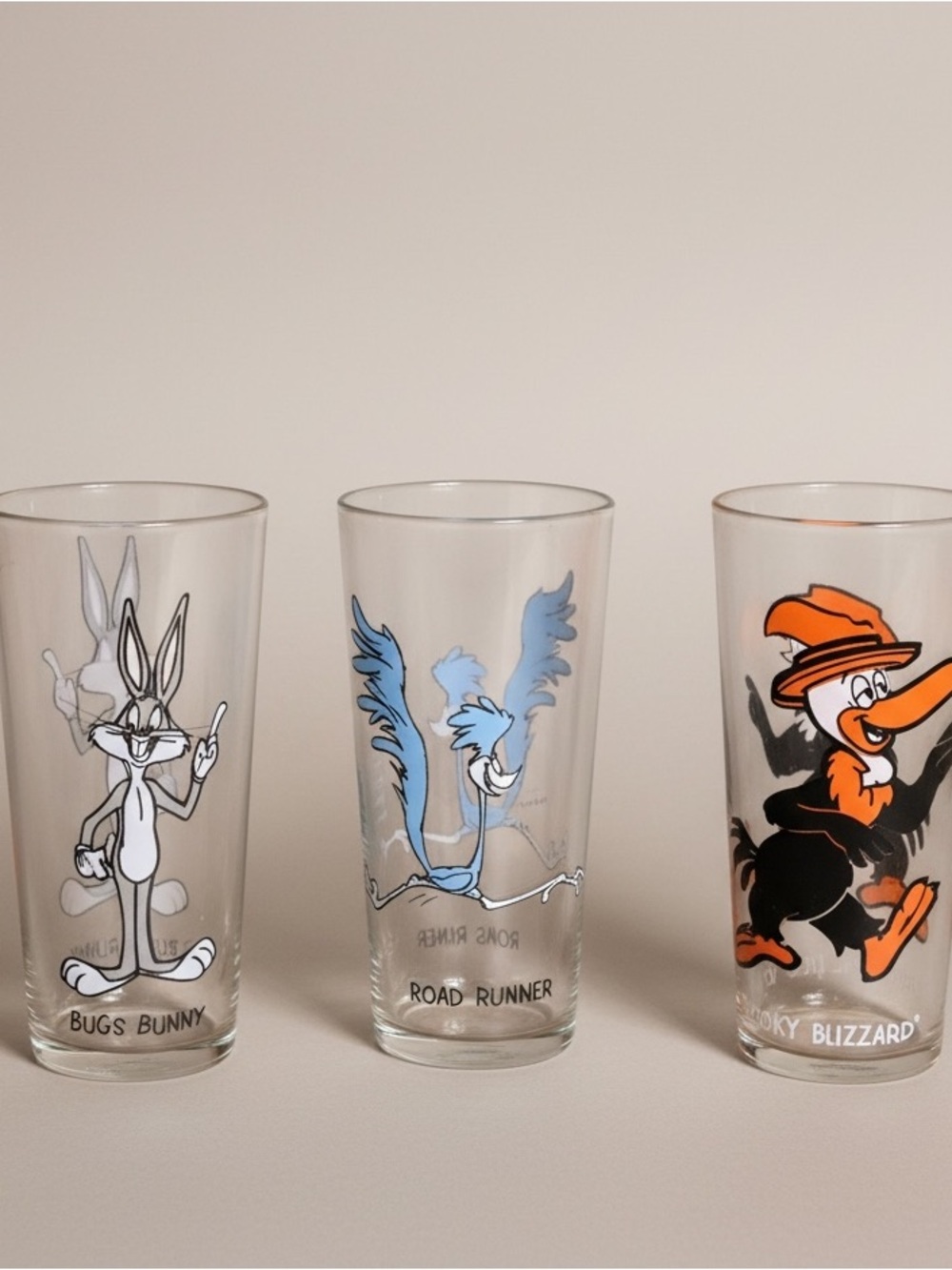 1973 Pepsi Warner Bros Looney Tunes Vintage set collector glasses 16 oz Soda